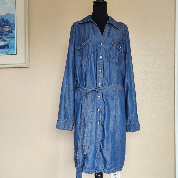 INC. - Denim dress - size 14 - Picture 6 of 8